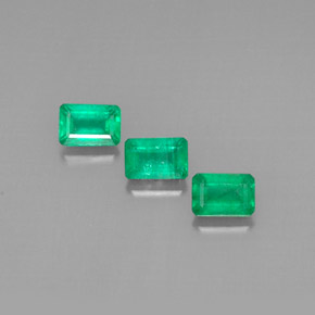  ct natürliche grüner Smaragd-Edelsteine, Smaragdschliff, VS-SI