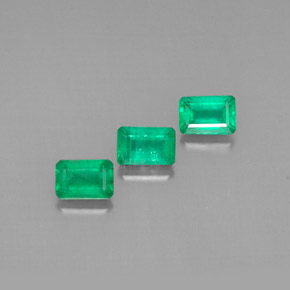  ct natürliche grüner Smaragd-Edelsteine, Smaragdschliff, VS-SI