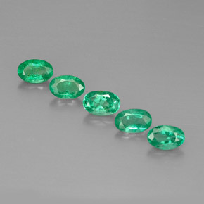  ct natürliche grüner Smaragd-Edelsteine, Oval Schliff, VS-SI