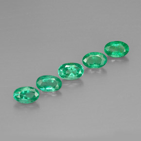  ct natürliche grüner Smaragd-Edelsteine, Oval Schliff, VS-SI