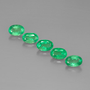  ct natürliche grüner Smaragd-Edelsteine, Oval Schliff, VS-SI