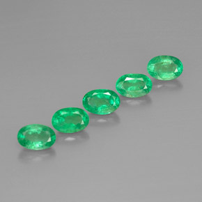  ct natürliche grüner Smaragd-Edelsteine, Oval Schliff, VS-SI