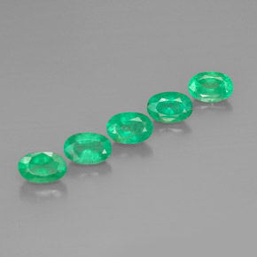  ct natürliche grüner Smaragd-Edelsteine, Oval Schliff, VS-SI