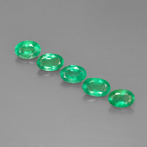  ct natürliche grüner Smaragd-Edelsteine, Oval Schliff, VS-SI