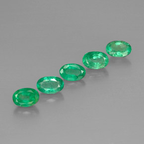  ct natürliche grüner Smaragd-Edelsteine, Oval Schliff, VS-SI