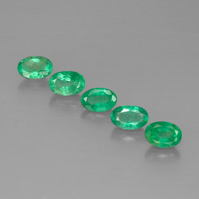  ct natürliche grüner Smaragd-Edelsteine, Oval Schliff, VS-SI