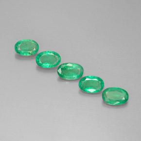1,90 ct natürliche grüner Smaragd-Edelsteine, Oval Schliff, VS-SI