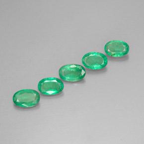 1,90 ct natürliche grüner Smaragd-Edelsteine, Oval Schliff, VS-SI