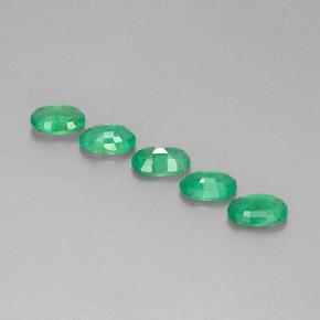 1,90 ct natürliche grüner Smaragd-Edelsteine, Oval Schliff, VS-SI