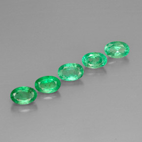  ct natürliche grüner Smaragd-Edelsteine, Oval Schliff, VS-SI