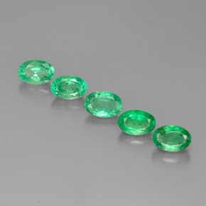  ct natürliche grüner Smaragd-Edelsteine, Oval Schliff, VS-SI