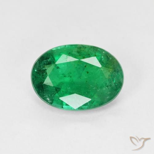 1.83ct Natürlicher Kühles Grün Smaragd, Oval, SI-I1