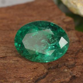 2,30 ctw natürlicher grüner Smaragd, Oval Schliff, SI-I1