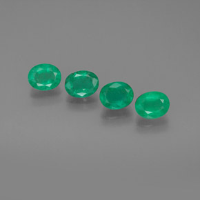  ct natürliche grüner Smaragd-Edelsteine, Oval Schliff, SI