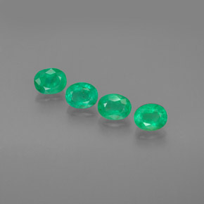  ct natürliche grüner Smaragd-Edelsteine, Oval Schliff, SI
