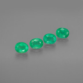  ct natürliche grüner Smaragd-Edelsteine, Oval Schliff, SI