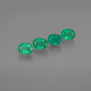  ct natürliche grüner Smaragd-Edelsteine, Oval Schliff, SI