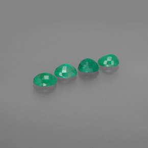  ct natürliche grüner Smaragd-Edelsteine, Oval Schliff, SI