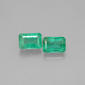  ct natürliche grüner Smaragd-Edelsteine, Smaragdschliff, SI