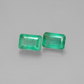  ct natürliche grüner Smaragd-Edelsteine, Smaragdschliff, SI
