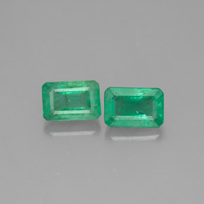  ct natürliche grüner Smaragd-Edelsteine, Smaragdschliff, SI
