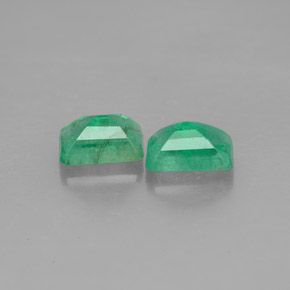  ct natürliche grüner Smaragd-Edelsteine, Smaragdschliff, SI