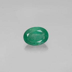 1,18 ctw natürlicher grüner Smaragd, Oval Schliff, SI