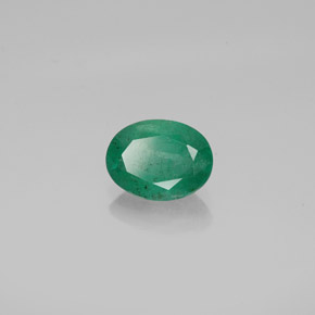 1,18 ctw natürlicher grüner Smaragd, Oval Schliff, SI