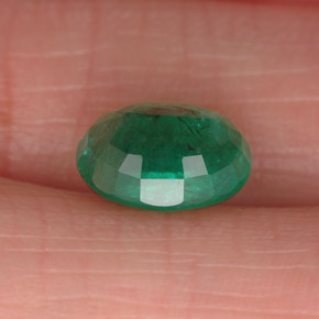 1,78 ctw natürlicher grüner Smaragd, Oval Schliff, SI-I1