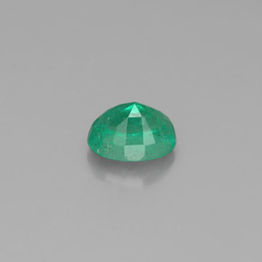 0,39 ctw natürlicher grüner Smaragd, Oval Schliff, SI