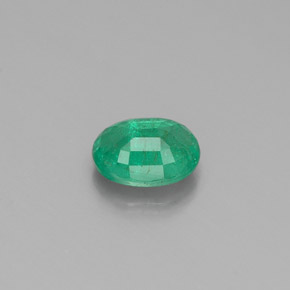 0,36 ctw natürlicher grüner Smaragd, Oval Schliff, SI