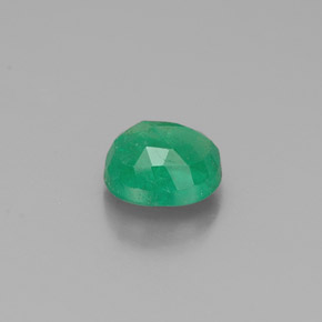 0,43 ctw natürlicher grüner Smaragd, Oval Schliff, SI