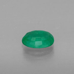 0,46 ctw natürlicher grüner Smaragd, Oval Schliff, SI