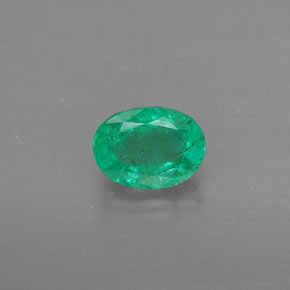 0,37 ctw natürlicher grüner Smaragd, Oval Schliff, SI