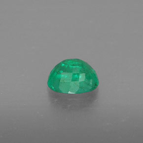 0,37 ctw natürlicher grüner Smaragd, Oval Schliff, SI