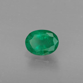 0,37 ctw natürlicher grüner Smaragd, Oval Schliff, SI