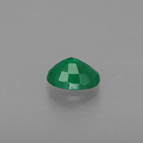 0,37 ctw natürlicher grüner Smaragd, Oval Schliff, SI