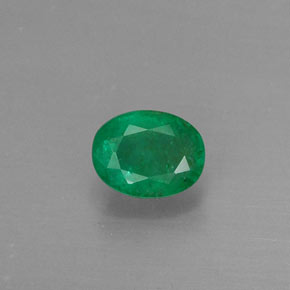 0,33 ctw natürlicher grüner Smaragd, Oval Schliff, SI