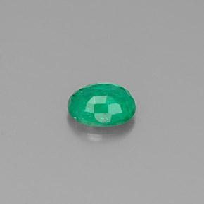 0,33 ctw natürlicher grüner Smaragd, Oval Schliff, SI