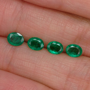  ct natürliche grüner Smaragd-Edelsteine, Oval Schliff, VS-SI