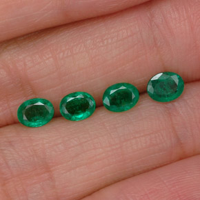  ct natürliche grüner Smaragd-Edelsteine, Oval Schliff, VS-SI