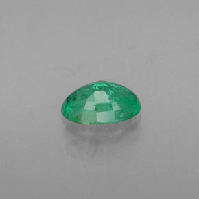 0,42 ctw natürlicher grüner Smaragd, Oval Schliff, SI-I1