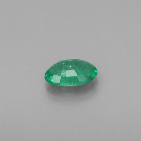 0,34 ctw natürlicher grüner Smaragd, Oval Schliff, SI
