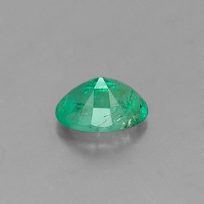 0,41 ctw natürlicher grüner Smaragd, Oval Schliff, SI-I1