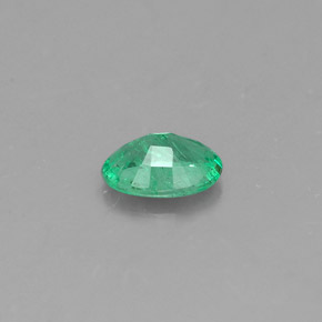 0,32 ctw natürlicher grüner Smaragd, Oval Schliff, SI-I1