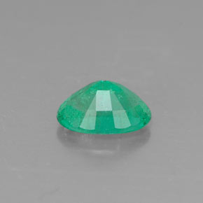 0,42 ctw natürlicher grüner Smaragd, Oval Schliff, SI