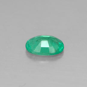 0,31 ctw natürlicher grüner Smaragd, Oval Schliff, SI