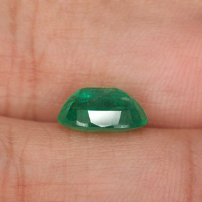 1,95 ctw natürlicher grüner Smaragd, Oval Schliff, SI-I1