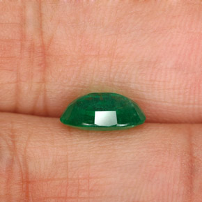 1,37 ctw natürlicher grüner Smaragd, Oval Schliff, SI-I1