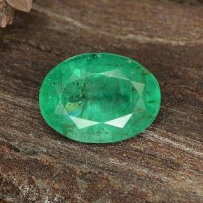 1,12 ctw natürlicher grüner Smaragd, Oval Schliff, SI-I1